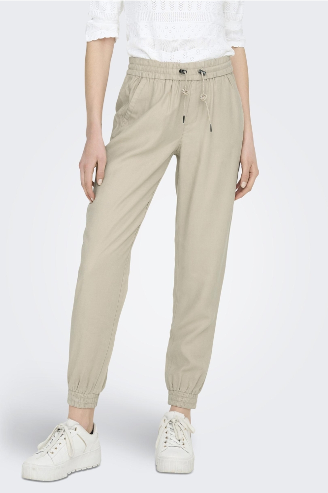 ONLKELDA-EMERY MW PULL-UP PANTS PNT 15203946 HUMUS